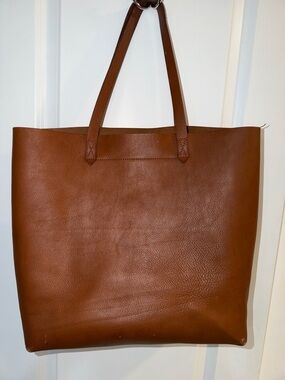 Madewell Brown Sift Leather Tote Bag